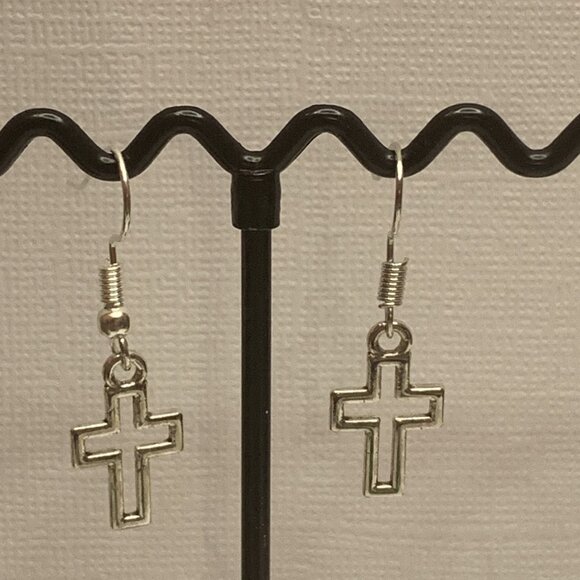 Cross Earring, Religious Earring, Jesus Earring, Easter Earring, Gift Idea - Picture 5 of 6